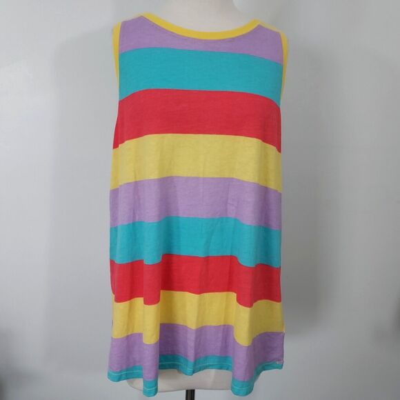 Torrid Tunic Tank Top Womens Size 2 2X Retro Striped Stretch Sleeveless NWT - Picture 2 of 12